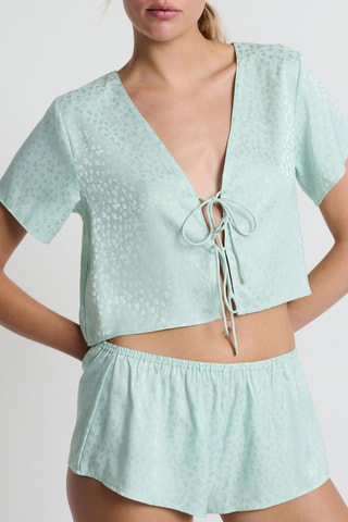 Kort Vest Novia - Zeegroen