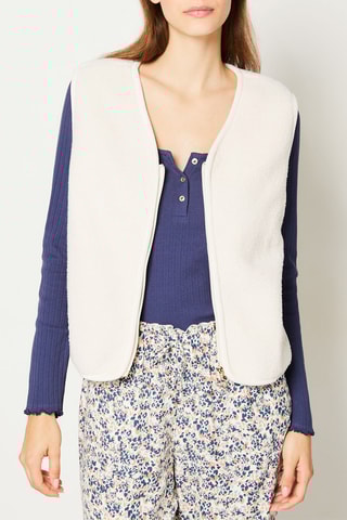 Mouwloos Vest Lovela - Wit