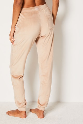 Velours Joggingbroek Pekan - Taupe