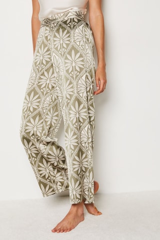 Broek Silan - Olijfgroen en Wit