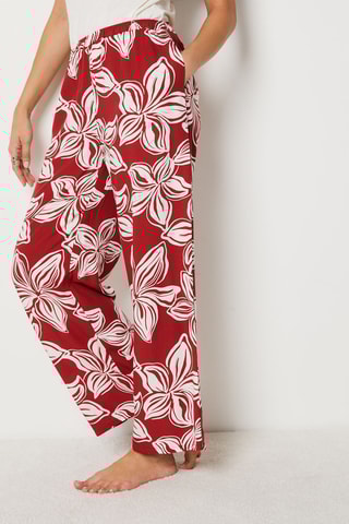 Broek Hoge Taille Rubi - Steenrood