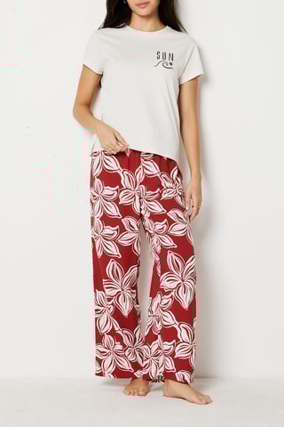 Broek Hoge Taille Rubi - Steenrood