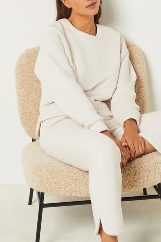 Broek hoge taille Danae- Beige