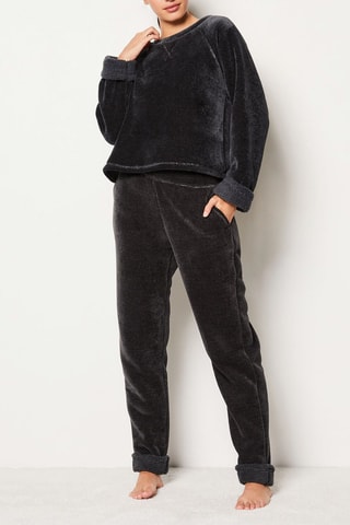 Velours Broek Mirya - Zwart