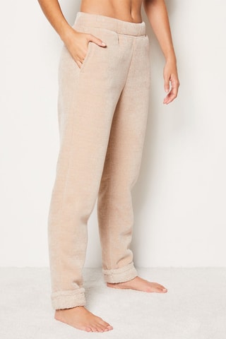 Velours Broek Mirya - Taupe