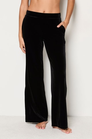 Velours Broek Vevy - Zwart