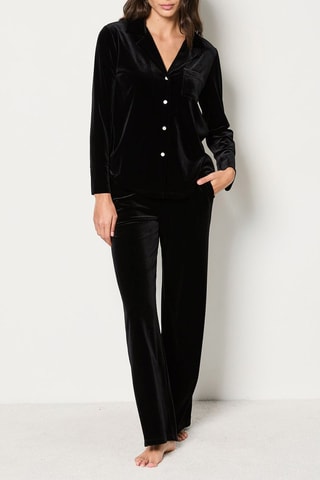 Velours Broek Vevy - Zwart