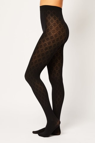 Panty Eya Graphique Carre - Zwart