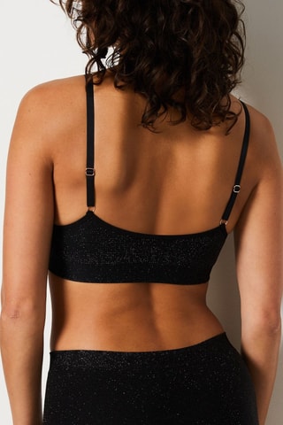 Bralette Amande Shiny - Zwart