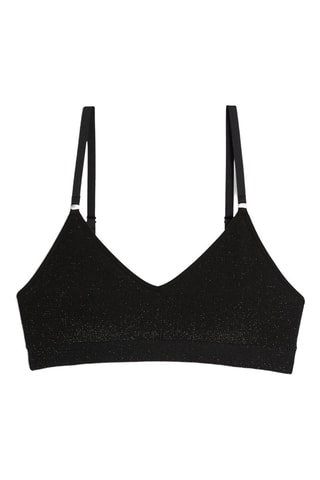Bralette Amande Shiny - Zwart
