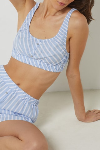 Top Capucyne - Bianco e celeste