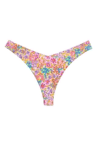 Slip bikini Bonita - Rosa cipria e verde chiaro