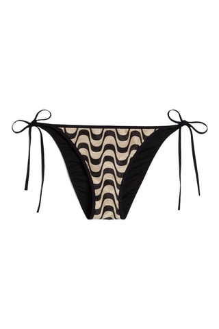 Slip bikini Magic Shell - Beige e nero