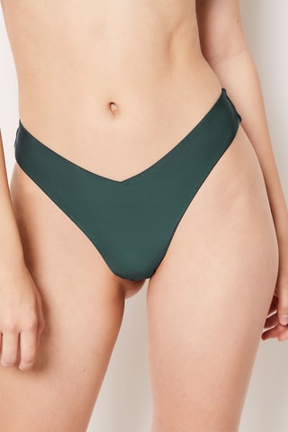 Slip bikini - Verde scuro - Etam