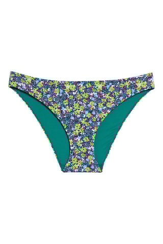 Slip bikini - Verde e bianco - Etam