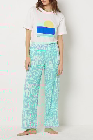 Pyjamabroek Gianna - Turquoise