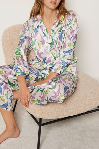 Pyjamabroek Hoge Taille - Wit