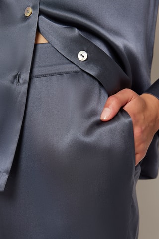 Zijden Pyjamabroek Pearly - Antraciet