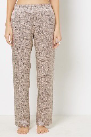 Zijden Pyjamabroek Pearly - Bruin