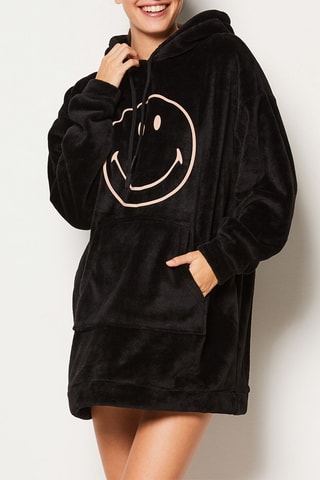 Sweaterjurk met Capuchon Alexander - Zwart