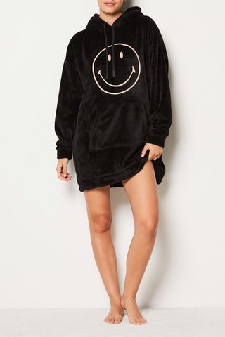 Sweaterjurk met Capuchon Alexander - Zwart