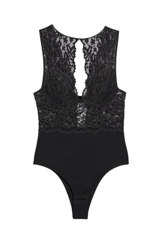 Bodysuit 2 Materialen Legende -  Zwart