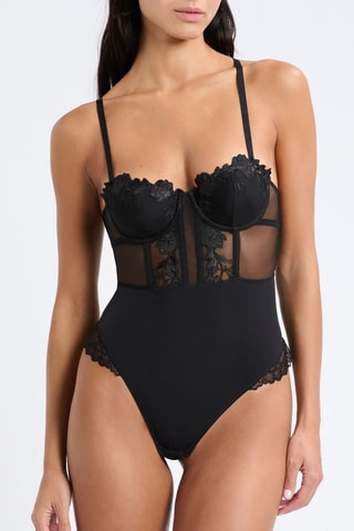 Tangabodysuit Desinvolte - Zwart