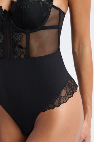 Tangabodysuit Desinvolte - Zwart