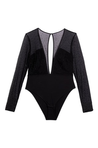 Tangabodysuit Couture - Zwart