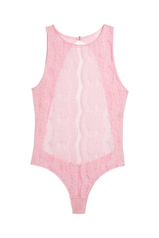 Stringbodysuit Aria - Poederroze