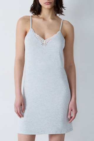 Slipdress Josephine - Lichtgrijs