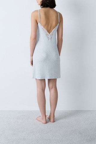 Slipdress Josephine - Lichtgrijs