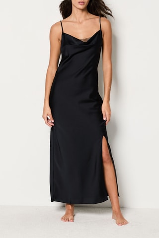 Slipdress Brille - Zwart