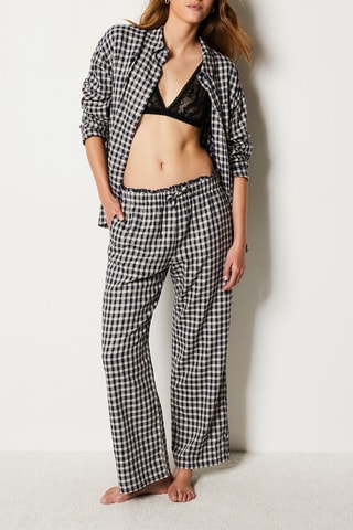 Blouse Lindy - Marineblauw en Wit