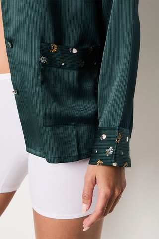 Blouse Bisa - Donkergroen