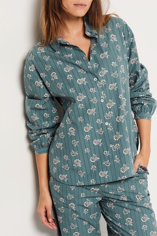 Blouse Wallen - Donkergroen