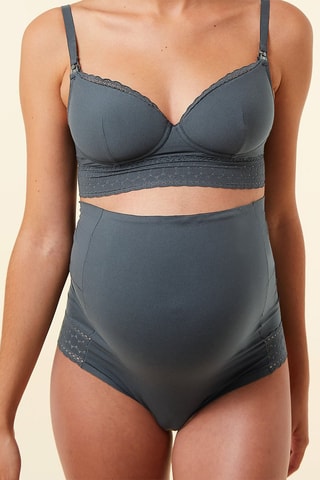 Zwangerschapsslip met hoge taille  Blauw