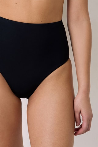 Bikinibroekje Hoge Taille - Zwart