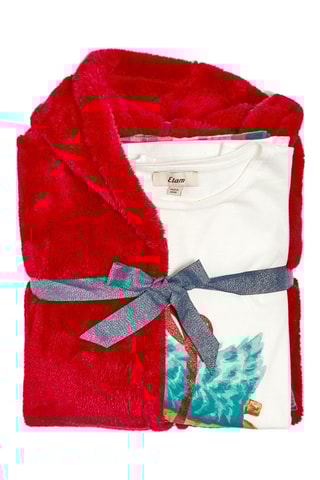 3-delige Pyjama Gilian - Rood en Wit