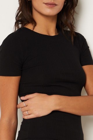 T-shirt Coly -  Zwart