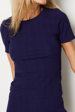 T-shirt Coly -  Marineblauw