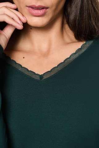 T-shirt Warm Me Up Lace -  Smaragdgroen