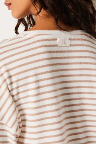 Sweater Paby - Beige en Wit