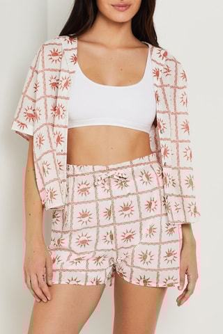 Short Hoge Taille Ryma - Steenrood