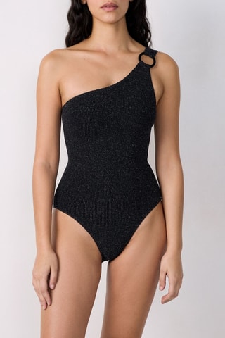 Asymmetrisch Badpak Onesizey - Zwart
