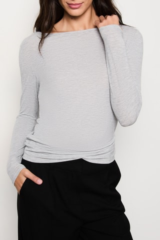 T-shirt Warm Me Up -  Gemêleerd Lichtgrijs