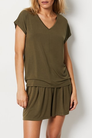 Pyjamashirt Mody -  Kaki