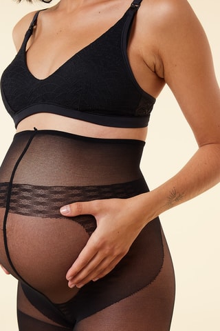 Zwangerschapspanty - 30 Denier - Zwart