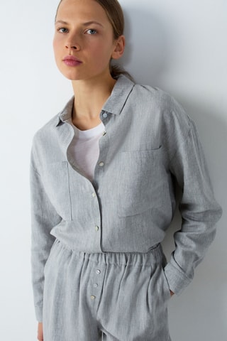 Linnen Blouse Isame - Kaki