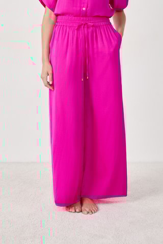 Broek met Hoge Taille Cheeta - Paars